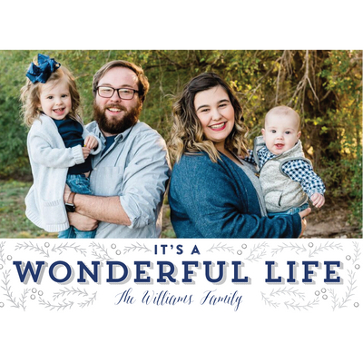 It's a Wonderful Life Holiday Photo Card - Barque Gifts