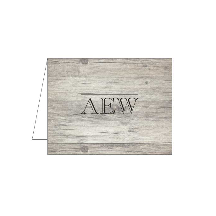 Wood Background Folded Note - Barque Gifts
