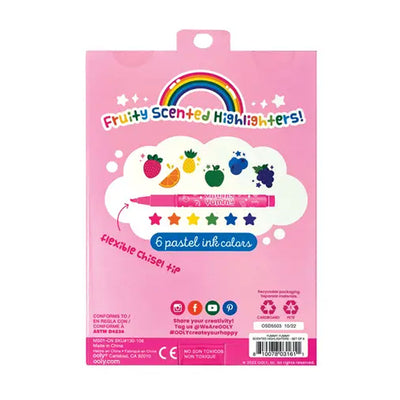 Yummy Yummy Scented Pastel Highlighters (set of 6)