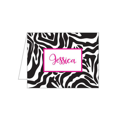Zebra Folded Note - Barque Gifts